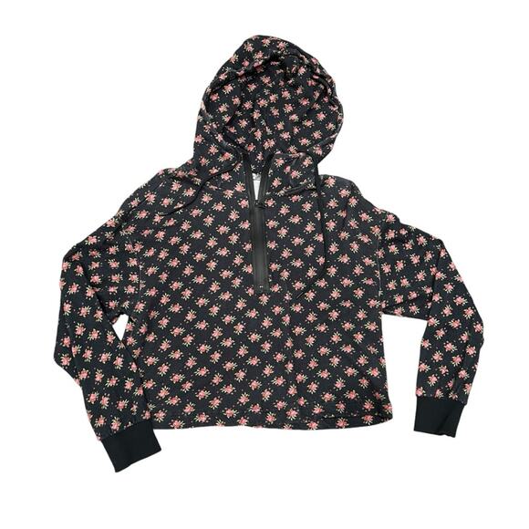 Alice + Olivia Quinlan Floral Hoodie Women's Size Medium - Picture 1 of 8